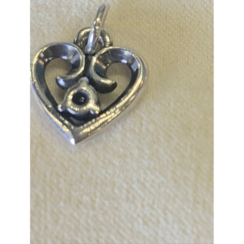 1 James Avery Sterling Heart Charm Pendant with Colored Gemstones - Birthstones - Picture 10 of 13